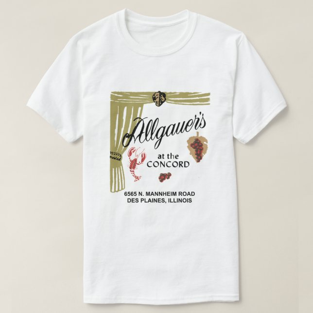 Allgauer's at the Concord, Des Plaines, IL T-Shirt (Design Front)