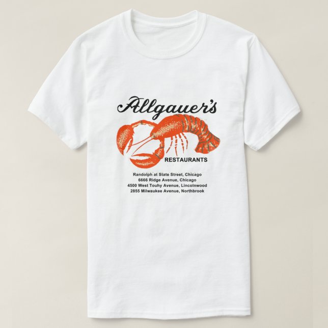 Allgauer's Restaurants in Illinois T-Shirt (Design Front)