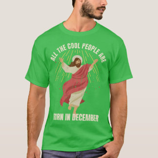 Allhe Cool People Are Born In December retro T-Shirt