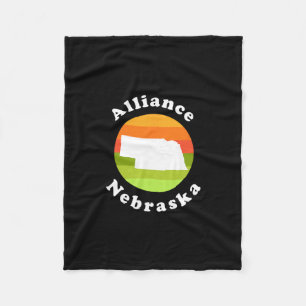 Alliance Nebraska Outdoors Sunrise Ne Souvenir Fleece Blanket