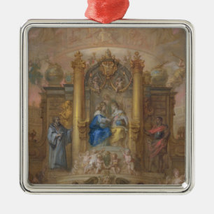 Alliance of France and Spain Metal Ornament