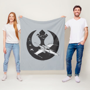 Alliance Starbird X-Wing & Y-Wing Concept Art Fleece Blanket
