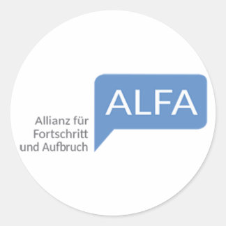 Allianz fur Fortschritt und Aufbruch Classic Round Sticker