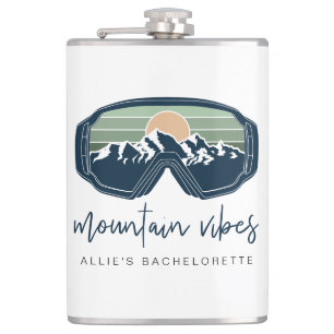 ALLIE Ski Snowboarding Goggle Mountain Vibes Hip Flask