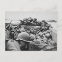 Allied World War II Soldiers Crossing the Rhine