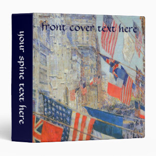 Allies Day, May 1917 by Childe Hassam, Vintage Art Binder