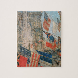 Allies Day, May 1917 by Childe Hassam, Vintage Art Jigsaw Puzzle