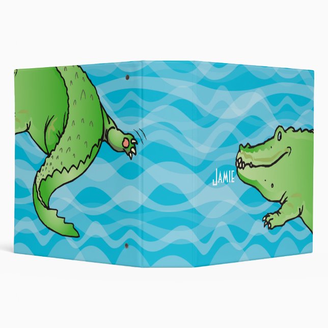 Alligator Alligator Geometric Binder (Background)