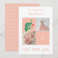 Alligator • Alphabet Monogram Cute Baby Shower