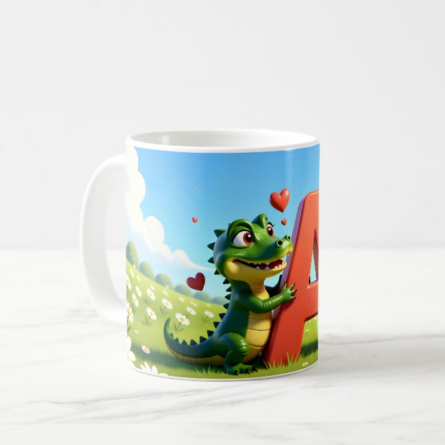 Alligator Andy Mug – A with love (Front Left)