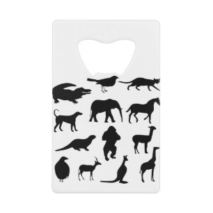 Alligator Animal Bird Cat Crocodile Dog Elephant Credit Card Bottle Opener