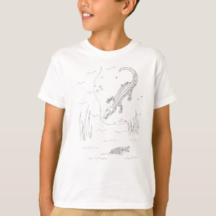 Alligator Animal Colouring-in T-Shirt