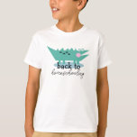 Alligator Back to Homeschooling First Day  T-Shirt<br><div class="desc">Customized Name Themed First Day of Homeschool T-Shirts</div>