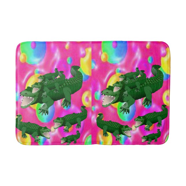 Alligator Bathroom Bathmat (Front)