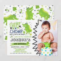 Alligator Birthday Invitation Crocodile Party