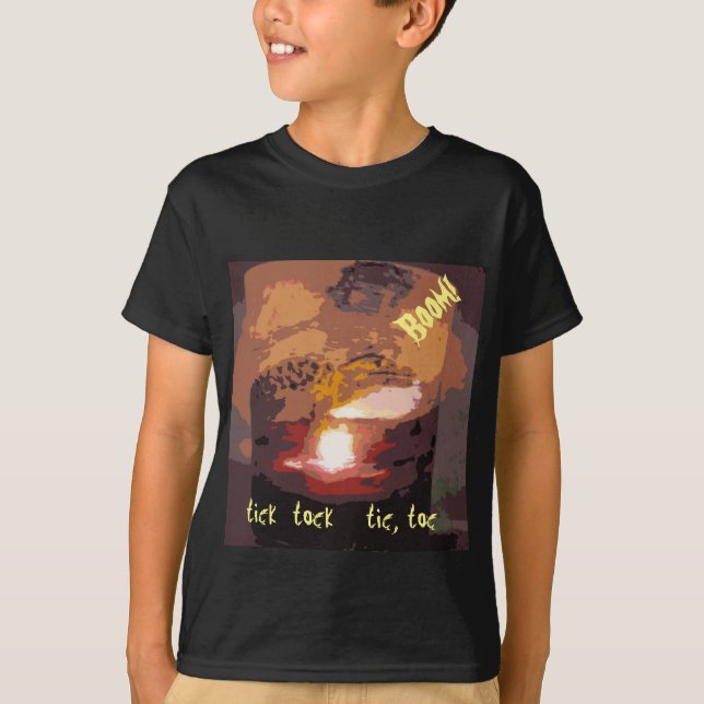 Alligator Boom Animal Art T-Shirt (Front)