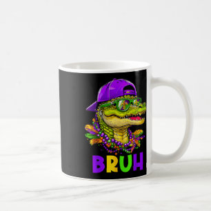 Alligator Bruh Mardi Gras Costume Carnival Teens B Coffee Mug