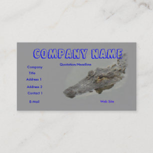 Alligator business card