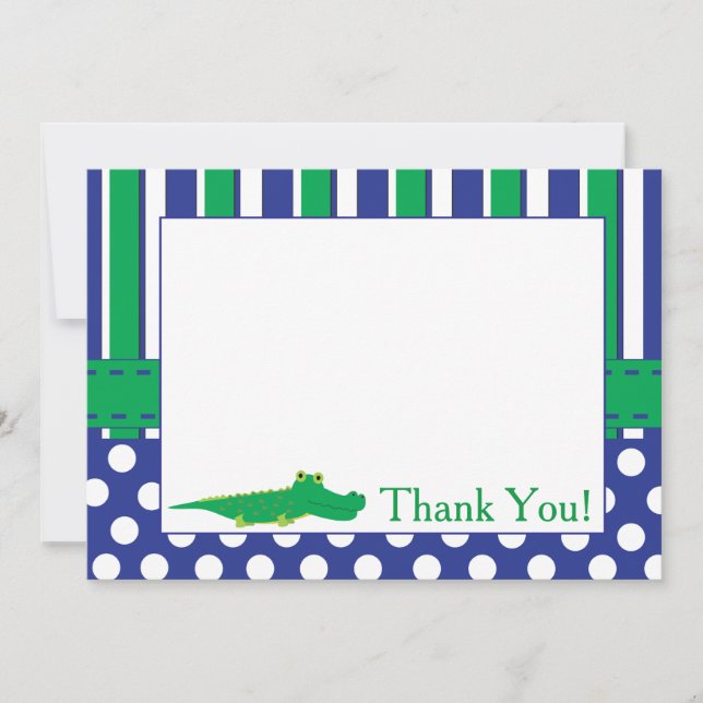 Alligator Card with Personal Expression (Front)