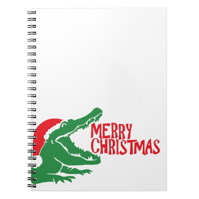 Alligator christmas notebook (Front)