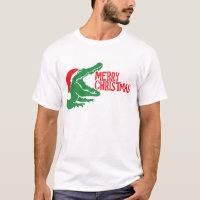 Alligator christmas T-shirt