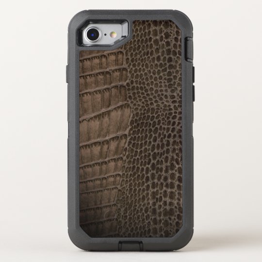 Alligator Classic Reptile Leather (Faux) OtterBox Defender iPhone 8/7 Case