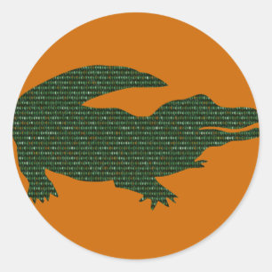 Alligator Classic Round Sticker
