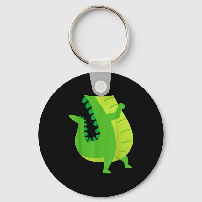 Alligator Costume - Gator Crocodile Zoo Animal Lov Keychain (Front)