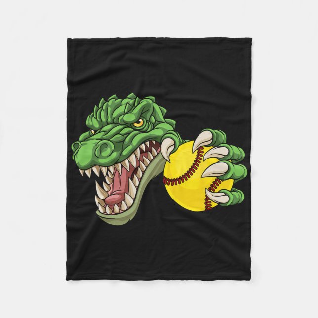 Alligator Crocodile Dinosaur Softll Character  Fleece Blanket (Front)