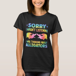 Alligator Crocodile Full Moon Light Lovers T-Shirt