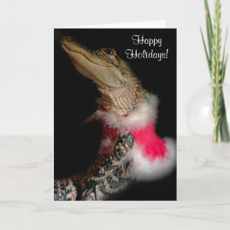 Alligator Dans Sa Carte De Vacances