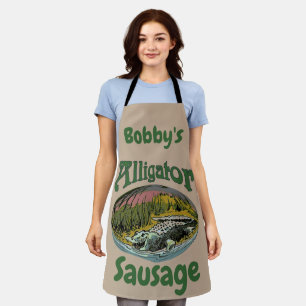 Alligator Design edit & add text, Apron