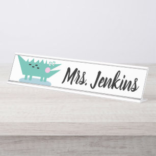 Alligator Elementary Teachers Desk Name Plate