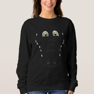 Alligator Face Alligator Halloween Sweatshirt