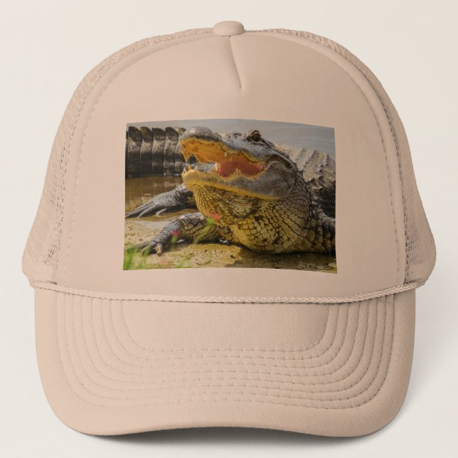 Alligator. Face to face Trucker Hat (Front)
