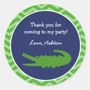 Alligator Favour Stickers
