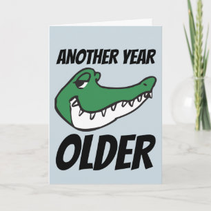ALLIGATOR FUNNY CROCODILE BIRTHDAY CARDS