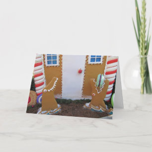 Alligator Gingerbread Decorations with Recipe Holiday Card
