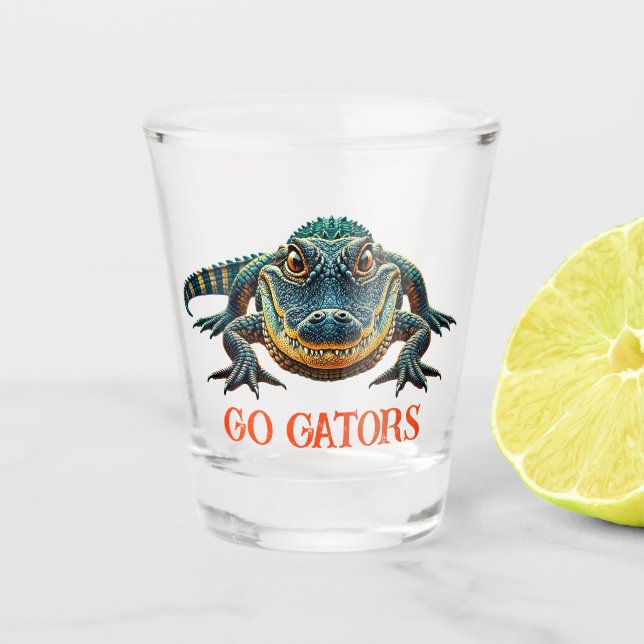 Alligator - Go Gators Shot Glass (Front)