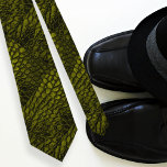 Alligator Gold Colour Faux Leather•Double Sided Tie<br><div class="desc">Alligator leather is gold and black,  shiny,  textured skin.  It will be a faux finish but will have that scaly skin look.</div>