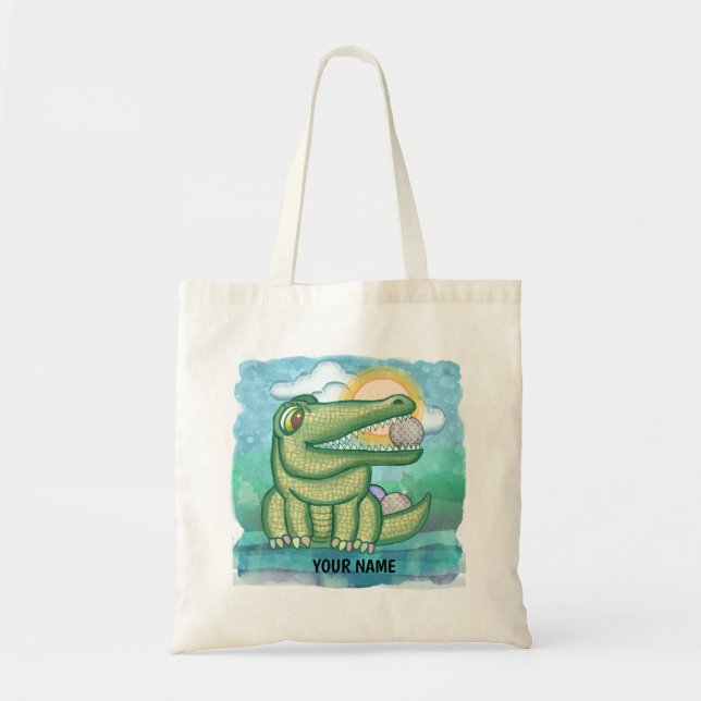 Alligator Golf Tote Bag (Front)