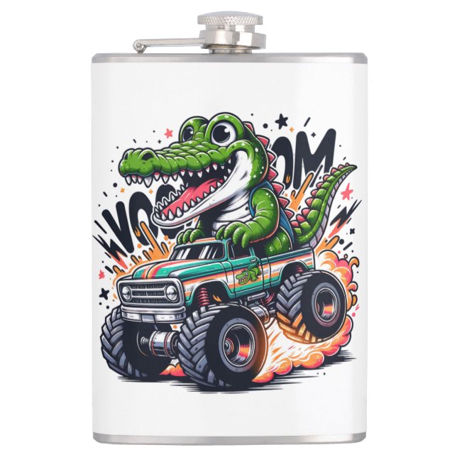 Alligator Hip Flask (Front)