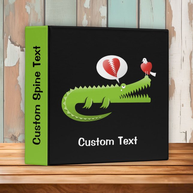 Alligator in Love 3 Ring Binder (Creator Uploaded)