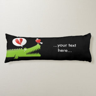 Alligator in Love Body Pillow