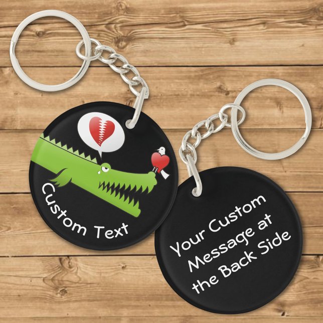 Alligator in Love Keychain (Creator Uploaded)