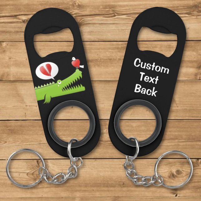 Alligator in Love Keychain Bottle Opener (Creator Uploaded)