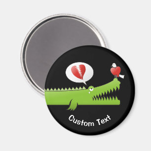 Alligator in Love Magnet