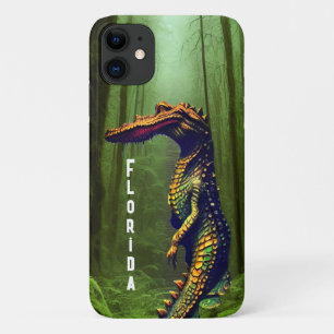 Alligator in Swamp iPhone 11 Case