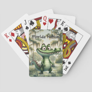 Alligator in the Swamp Playing Cards