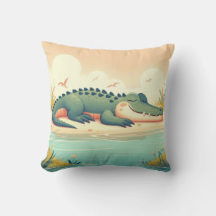 Alligator-Inspired Pillow 